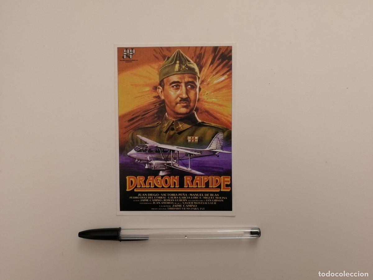 Cine: FICHA COLECCIONABLE -10*15- DRAGON RAPIDE - GENERAL FRANCO - CINE ESPA&Ntilde;OL
