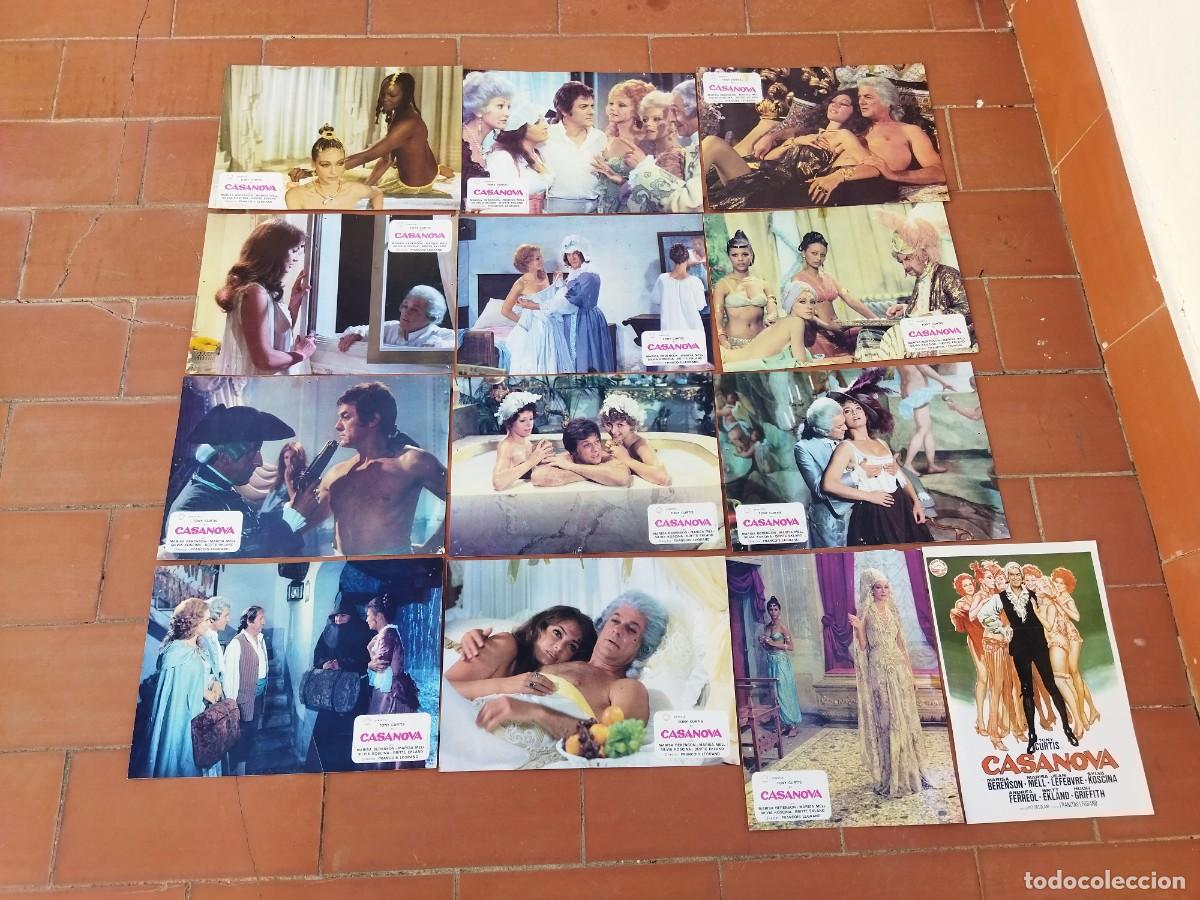 Kino: fotocromos 12+ guia set completo CASANOVA tony curtis marisa berenson marisa mell francois legrand