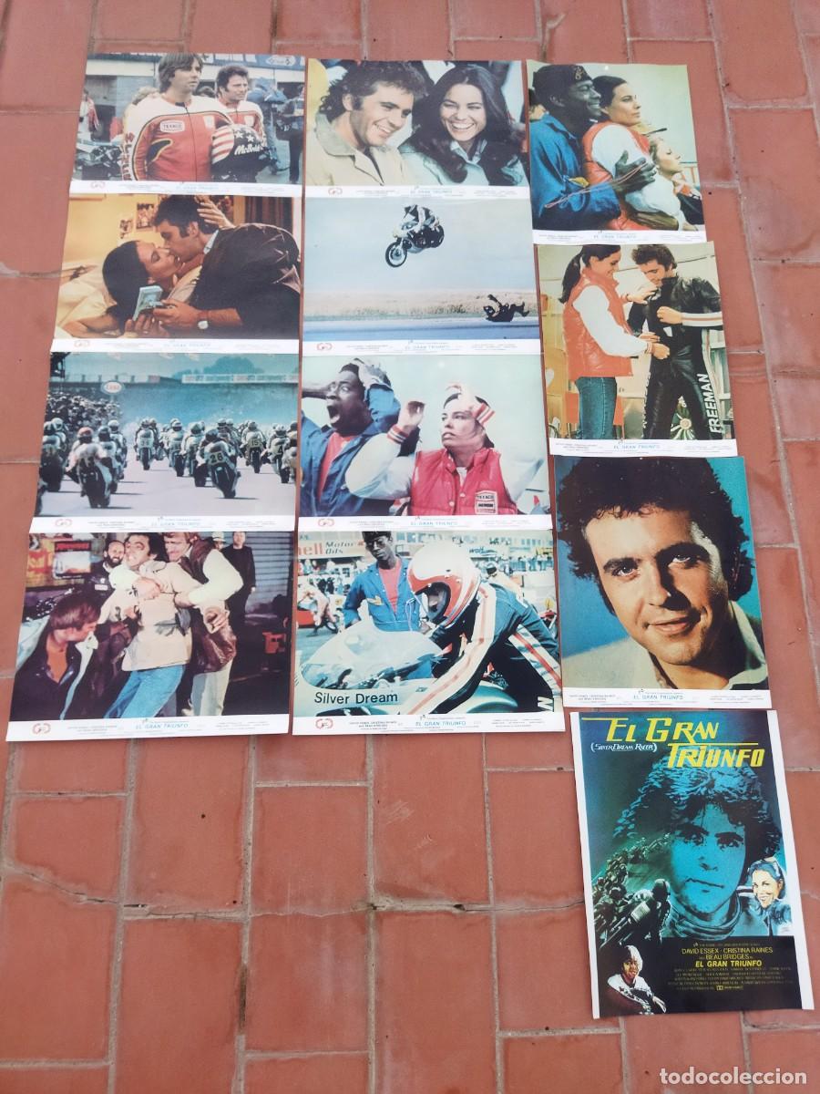 Kino: fotocromos 12 set completo EL GRAN TRIUNFO silver dream racer david essex david wickes