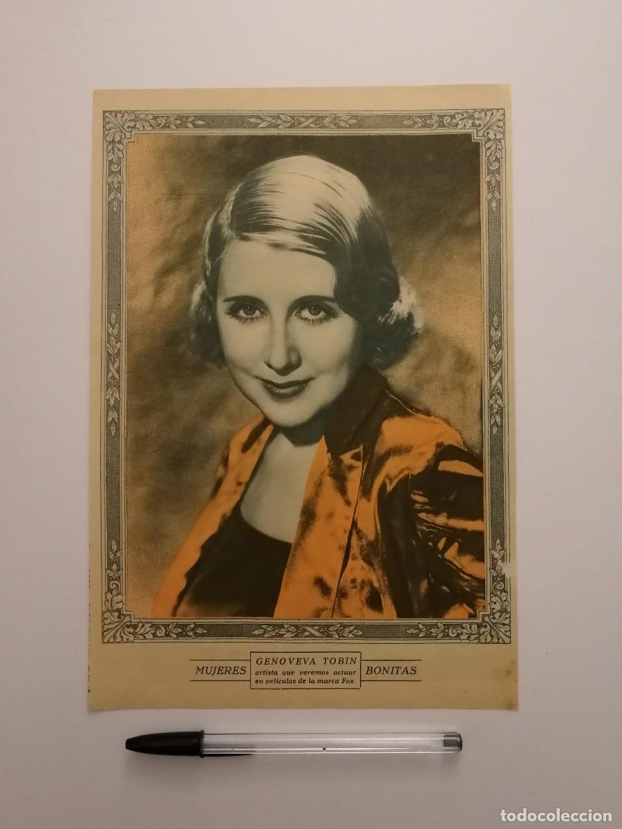 Cine: ANTIGUO ANUNCIO ENCARTONADO -A4- Genevieve Tobin