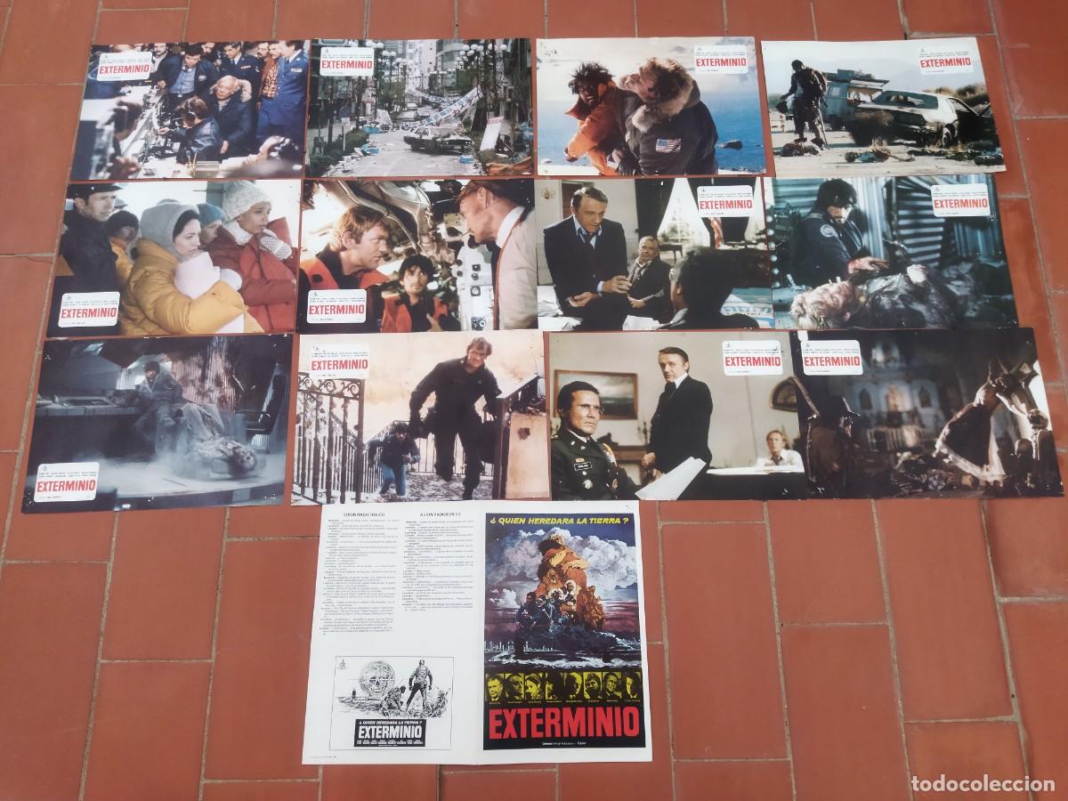 Cinema: fotocromos 12 + guia doble set completo EXTERMINIO clenn ford kinji fukasaku robert vaughn