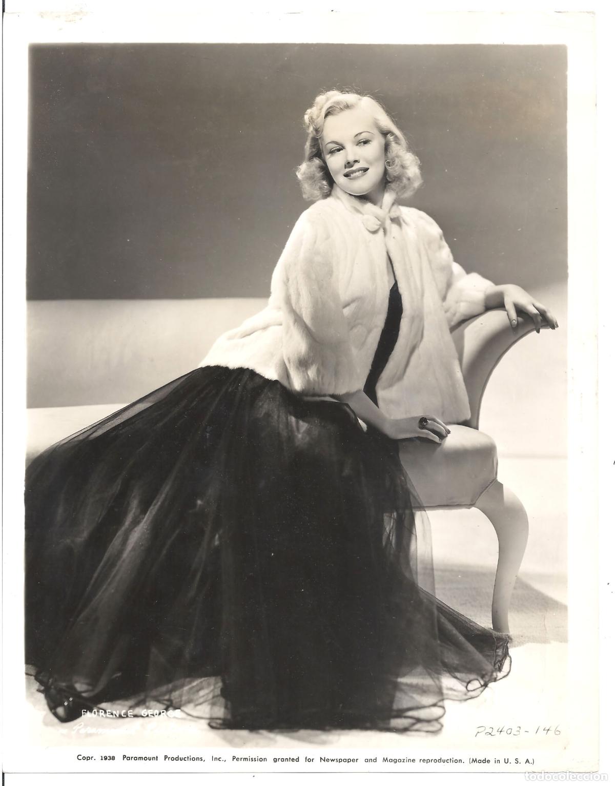 Kino: F35725 FLORENCE GEORGE FOTO PARAMOUNT B/N ORIGINAL AMERICANA