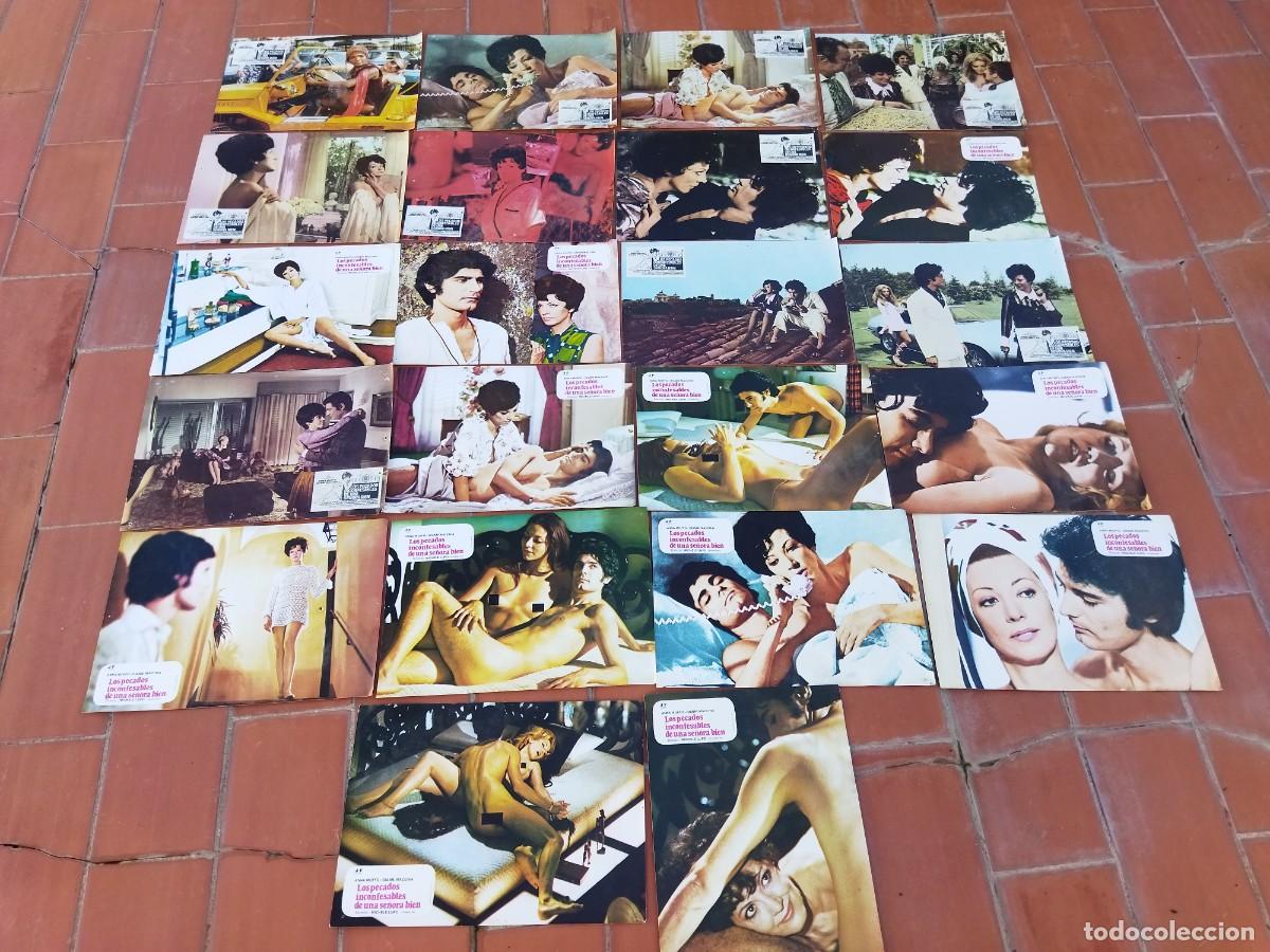 Cinema: fotocromos 12 + 10=22 set completos 2 juegos diferentes LOS PECADOS INCONFESABLES DE UNA SE&Ntilde;ORA BIEN
