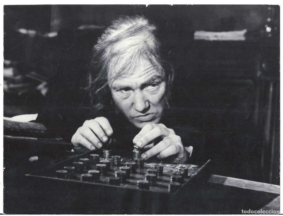 Kino: F35763 ALBERT FINNEY MUCHAS GRACIAS MR. SCROOGE FOTO B/N ORIGINAL ESPA&Ntilde;OLA
