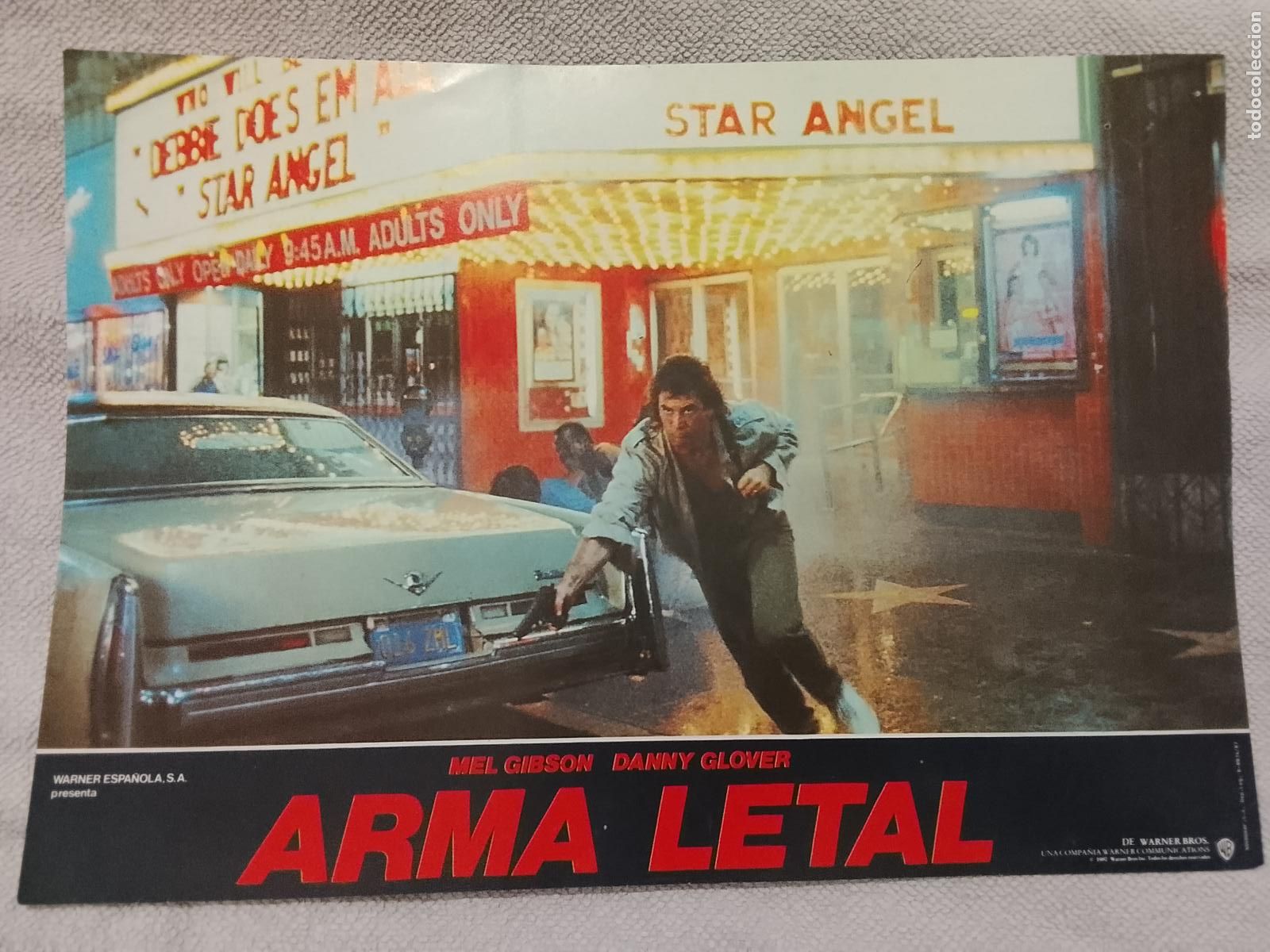 Cine: CINE TEATRO PELICULA CARTEL MEDIANO AFICHE FOTOCROMO ORIGINAL ACTRIZ ACTOR ARMA LETAL MEL GIBSON