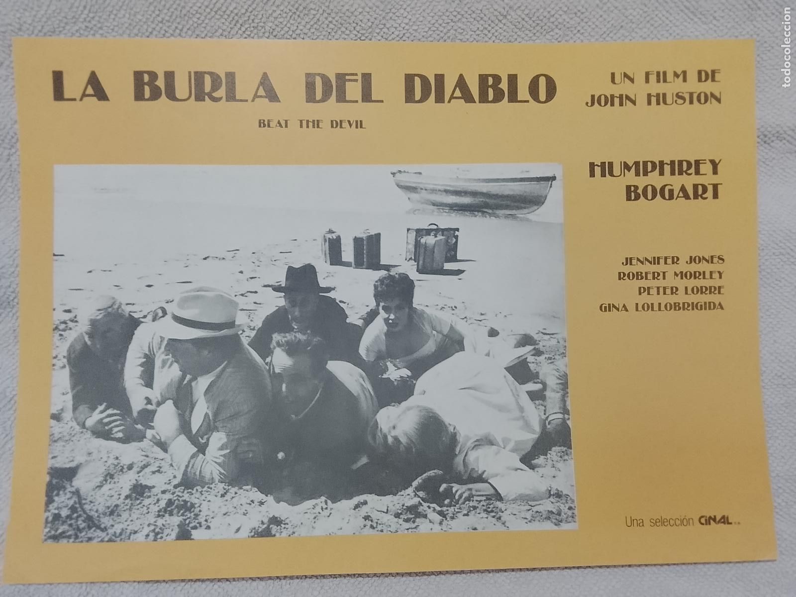 Cine: CINE TEATRO PELICULA CARTEL MEDIANO AFICHE FOTOCROMO ORIGINAL ACTRIZ ACTOR LA BURLA DEL DIABLO