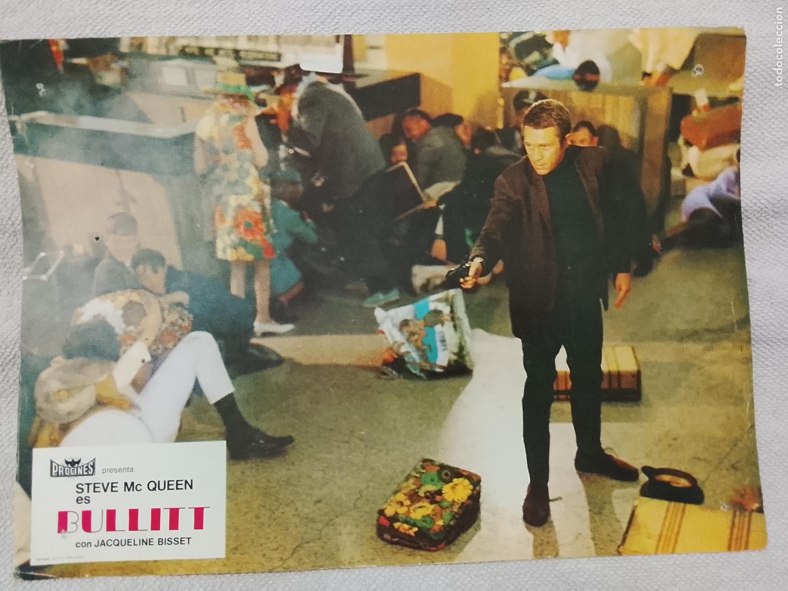 Cine: CINE TEATRO PELICULA CARTEL MEDIANO AFICHE FOTOCROMO ORIGINAL ACTRIZ ACTOR BULLIT