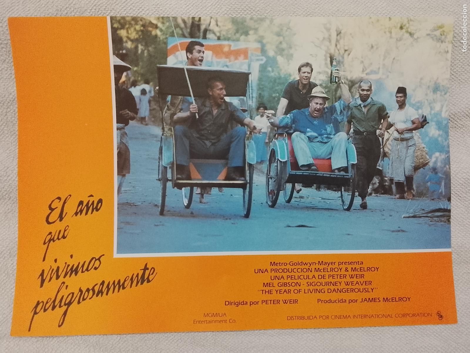 Cine: CINE TEATRO PELICULA CARTEL MEDIANO AFICHE FOTOCROMO ACTRIZ ACTOR EL A&Ntilde;O QUE VIVIMOS PELIGROSAMENTE