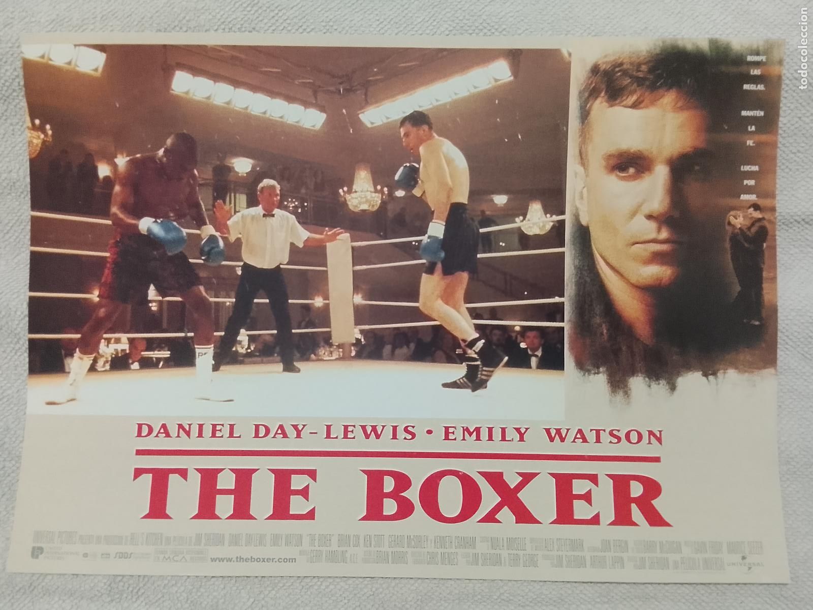 Cine: CINE TEATRO PELICULA CARTEL MEDIANO AFICHE ORIGINAL FOTOCROMO ACTRIZ ACTOR THE BOXER DANIEL DAY