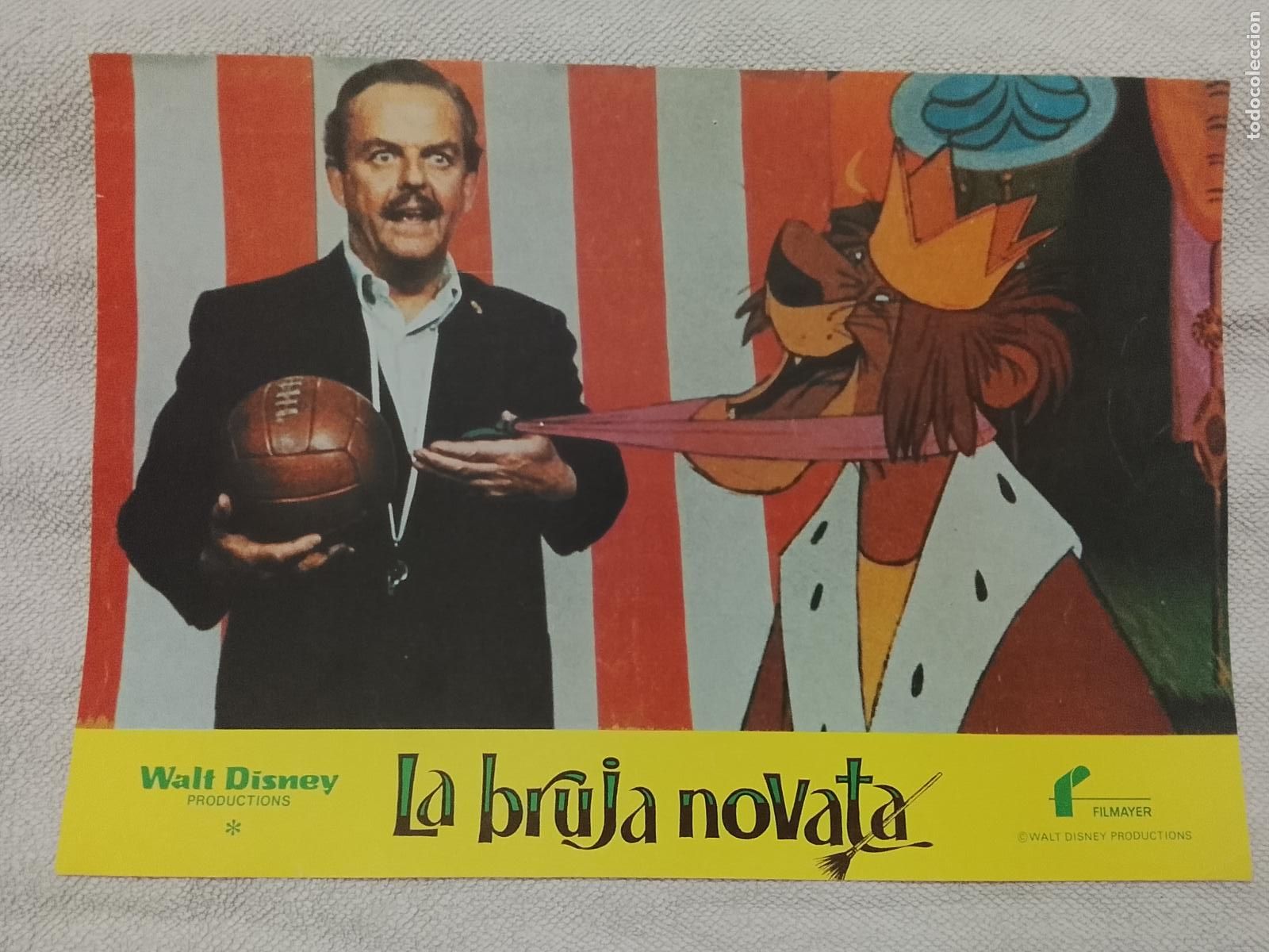 Cinema: CINE TEATRO PELICULA CARTEL MEDIANO AFICHE ORIGINAL FOTOCROMO ACTRIZ ACTOR LA BRUJA NOVATA DISNEY