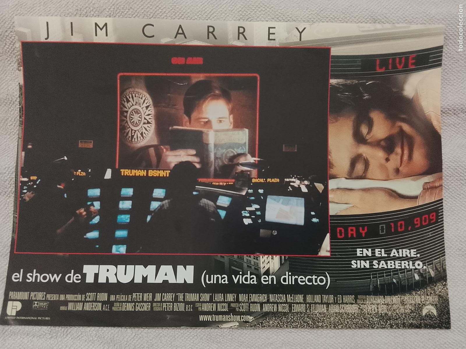 Cine: CINE TEATRO PELICULA CARTEL MEDIANO AFICHE ORIGINAL FOTOCROMO ACTRIZ ACTOR EL SHOW DE TRUMAN