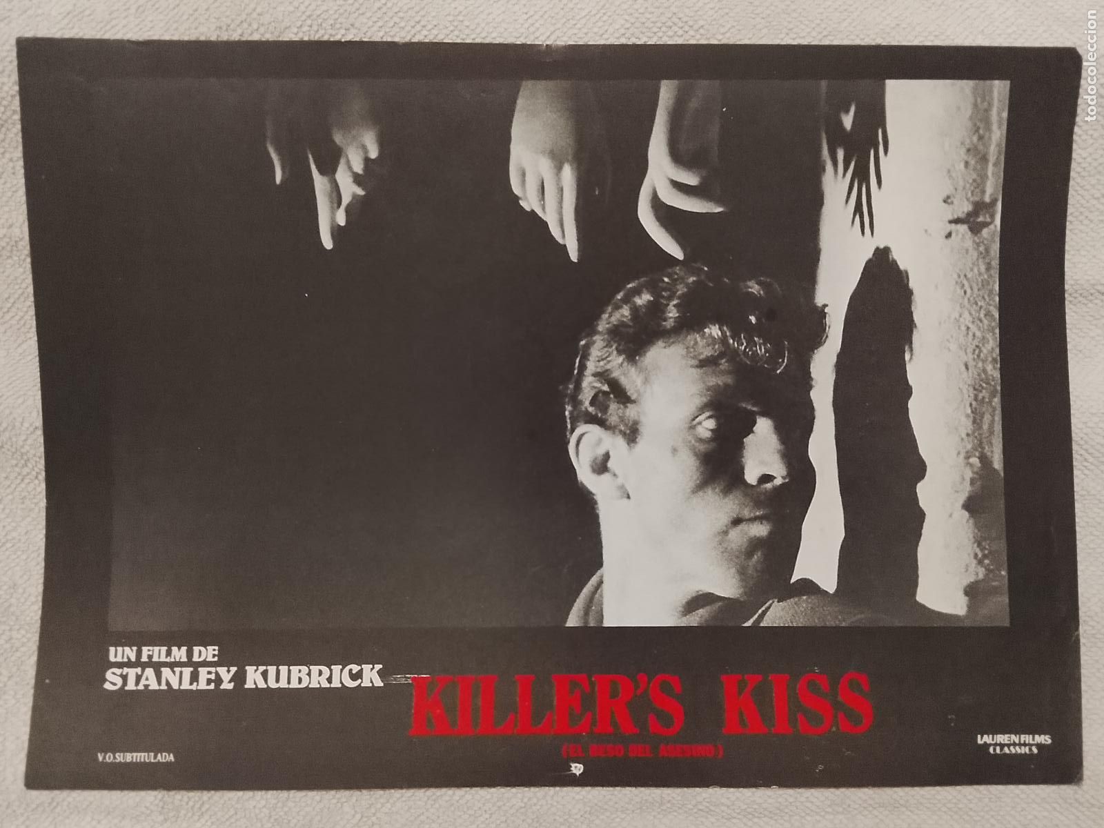 Cine: CINE TEATRO PELICULA CARTEL MEDIANO AFICHE ORIGINAL FOTOCROMO ACTRIZ ACTOR KILLERS KISS BESO ASESINO