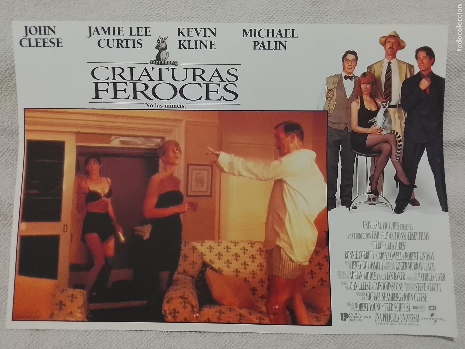 Cine: CINE TEATRO PELICULA CARTEL MEDIANO AFICHE ORIGINAL FOTOCROMO ACTRIZ ACTOR CRIATURAS FEROCES