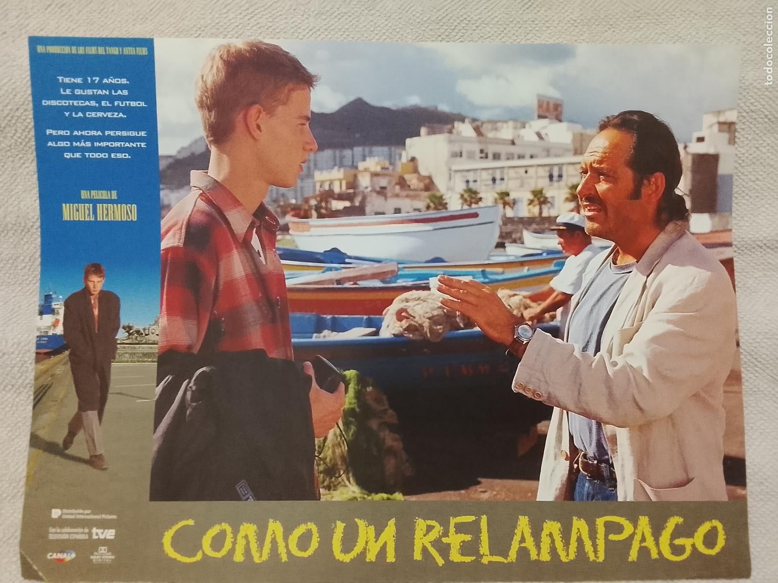 Cine: CINE TEATRO PELICULA CARTEL MEDIANO AFICHE ORIGINAL FOTOCROMO ACTRIZ ACTOR COMO UN RELAMPAGO