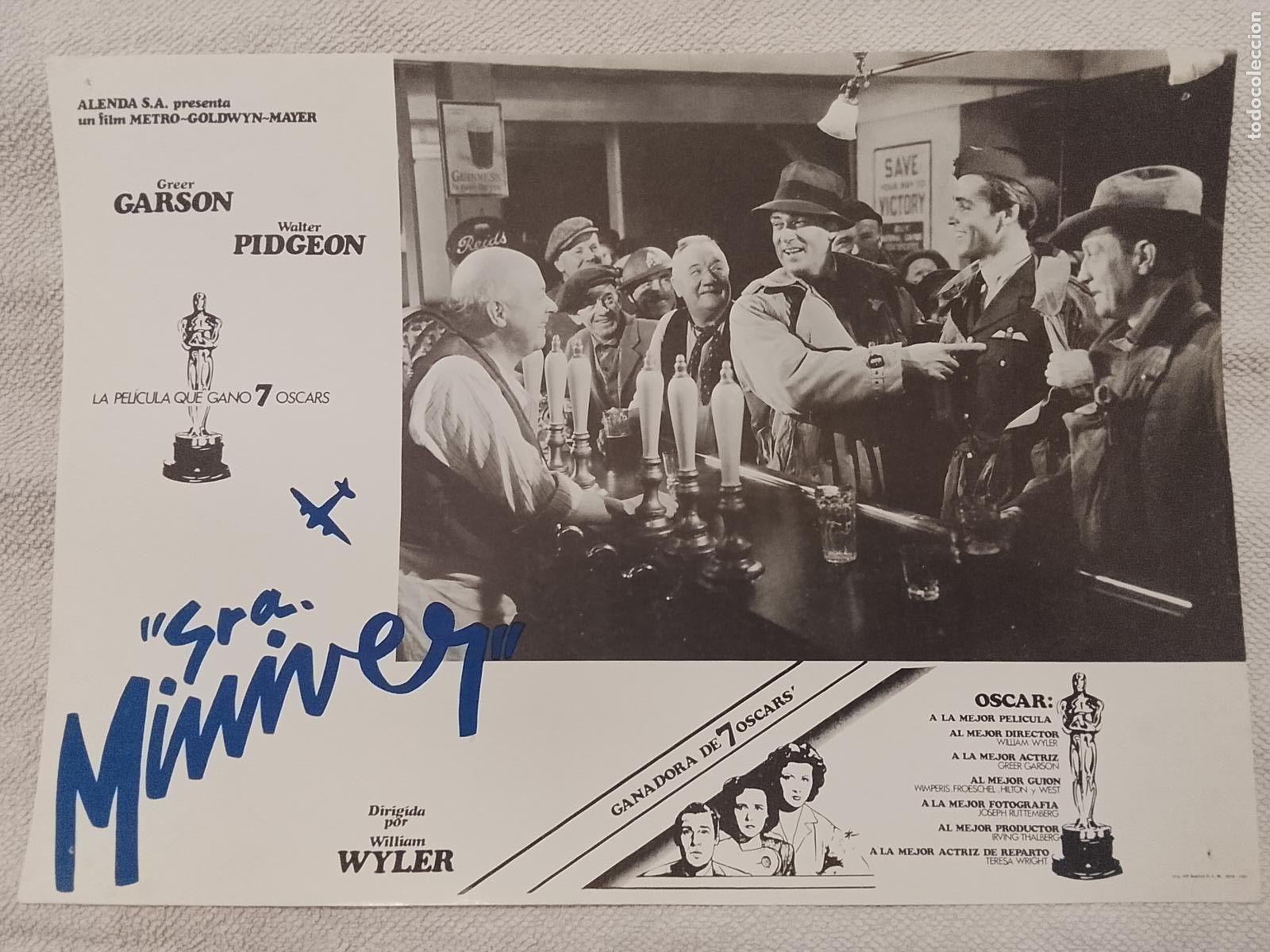 Cine: CINE TEATRO PELICULA CARTEL MEDIANO AFICHE ORIGINAL FOTOCROMO ACTRIZ ACTOR MINIVER SRA.