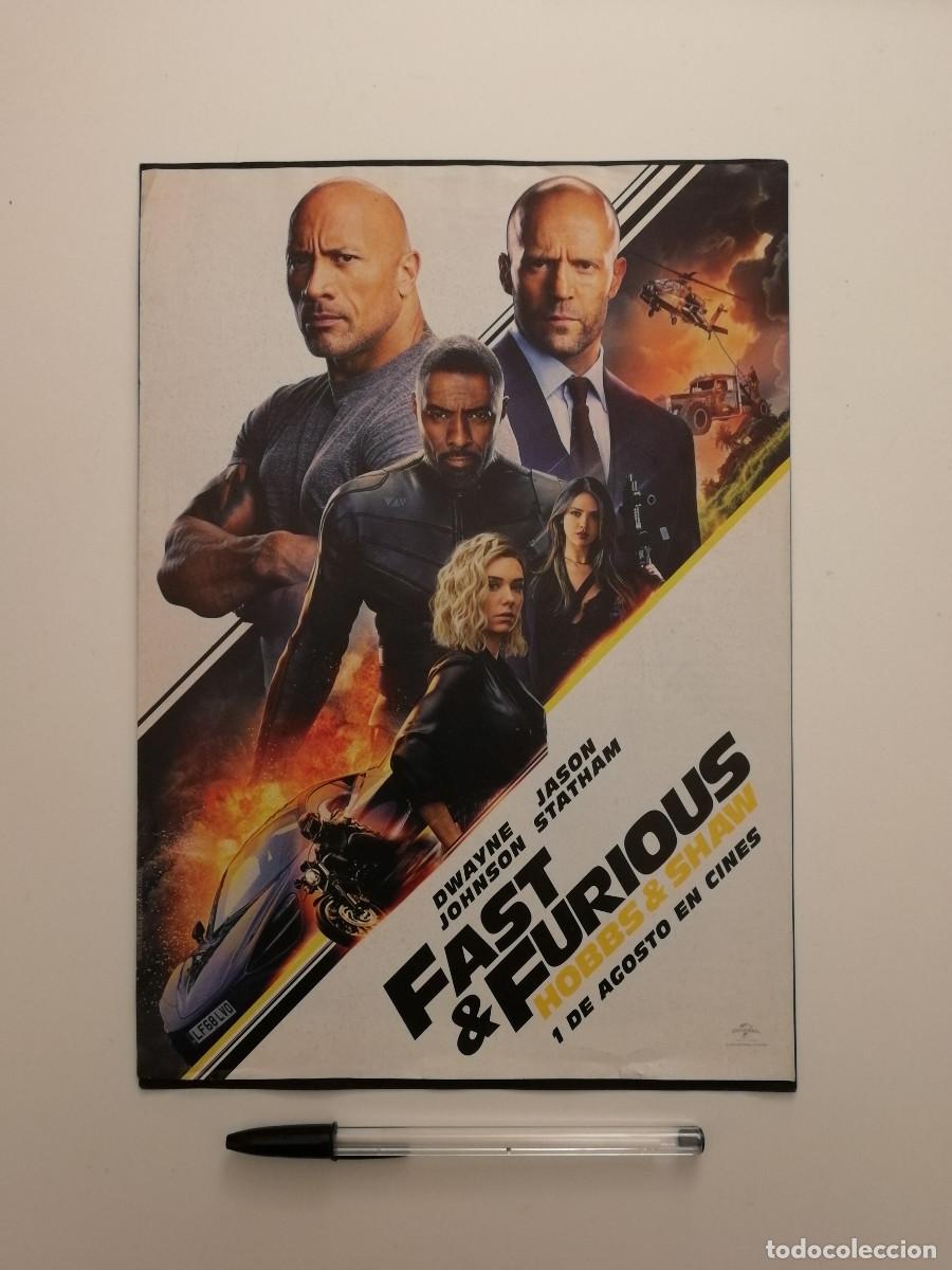 Cinema: ANUNCIO ACARTONADO -A4- Fast & Furious Presents: Hobbs & Shaw - THE ROCK