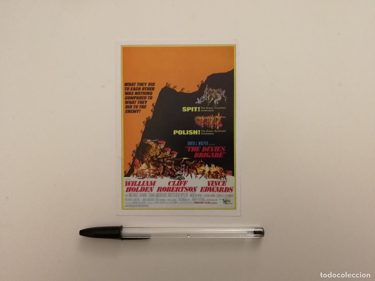Cinema: FICHA COLECCIONABLE -10*15- LA BRIGADA DEL DIABLO - GUERRA - CINE BELICO - WILLIAM HOLDEN