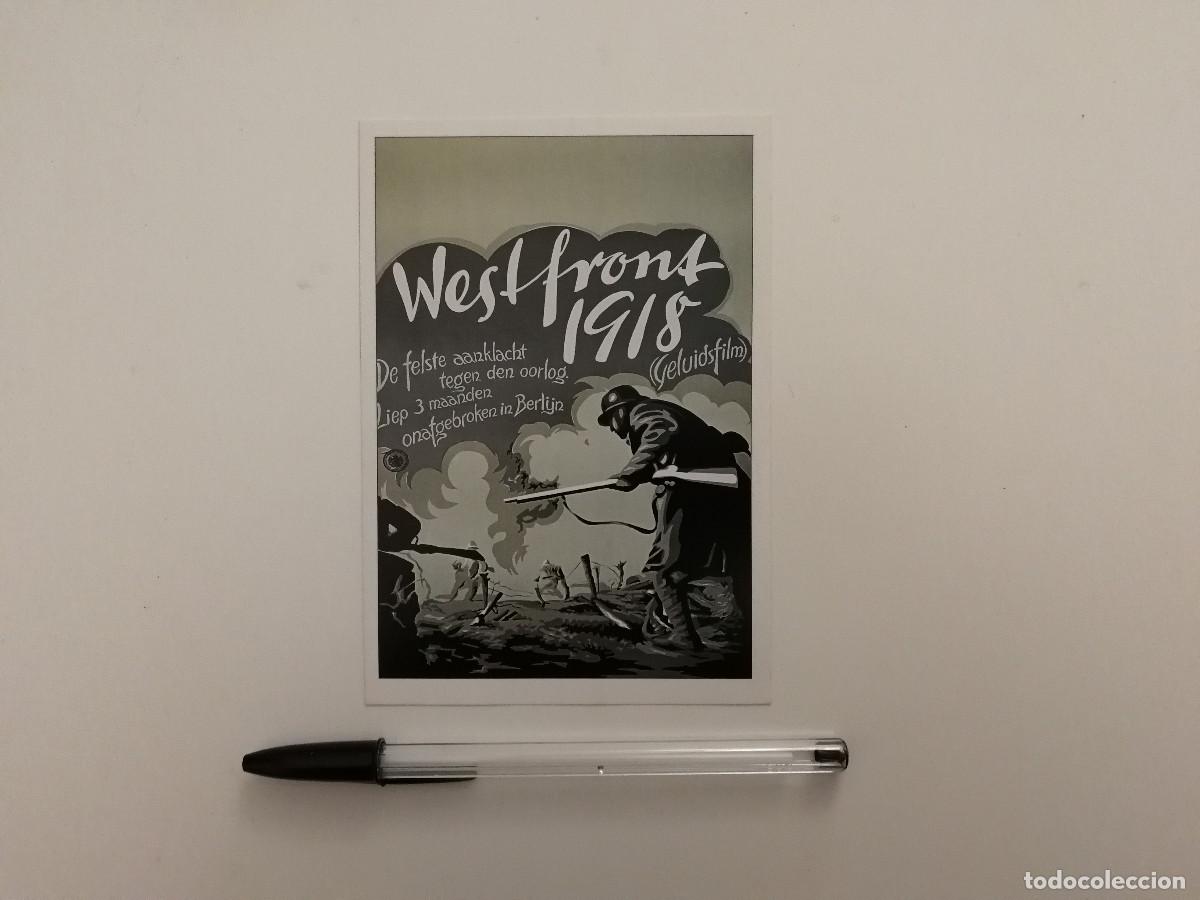 Cine: FICHA COLECCIONABLE -10*15- CUARTO DE INFANTERIA - GUERRA - CINE BELICO - WESTFRONT 1918