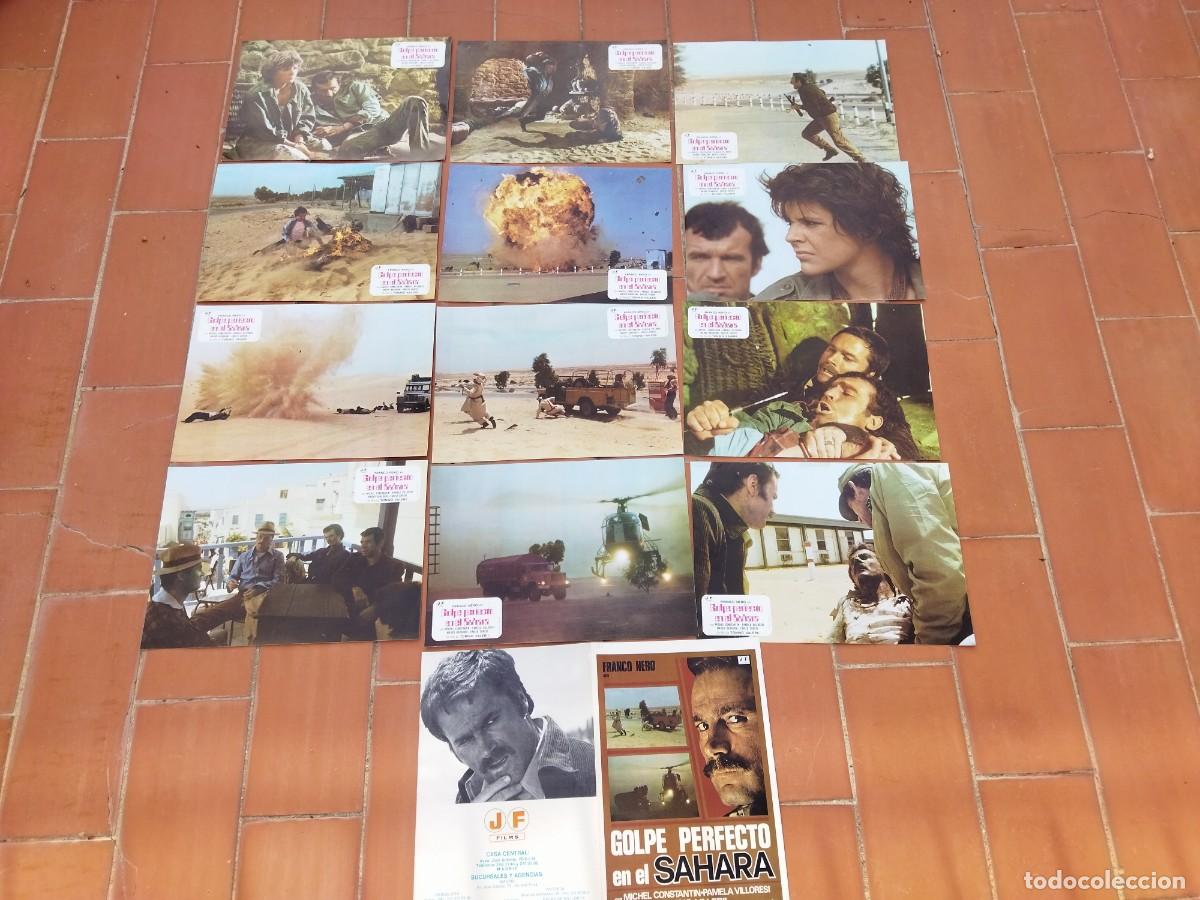 Kino: fotocromos 12 + guia doble set completo GOLPE PERFECTO EN EL SAHARA franco nero tonino valerii