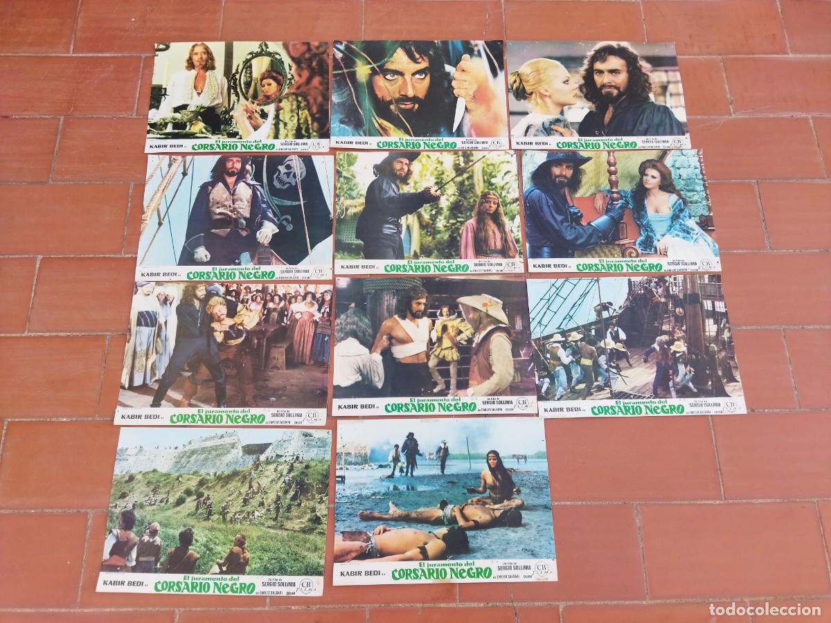 Kino: fotocromos 11 EL JURAMENTO DEL COSARIO NEGRO kabir bedi sergio sollima emilio salgari