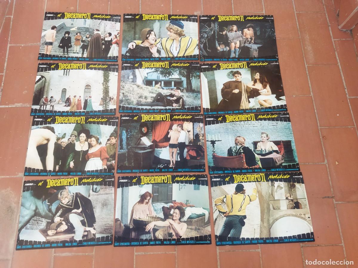 Kino: fotocromos 12 set completo EL DECAMERON PROHIBIDO carlo infascelli dado crostarosa malisa longo