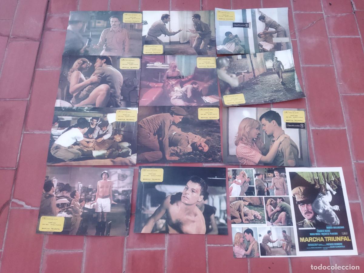 Kino: fotocromos 11 + guia doble MARCHA TRIUNFAL franco nero marco bellocchio miou miou