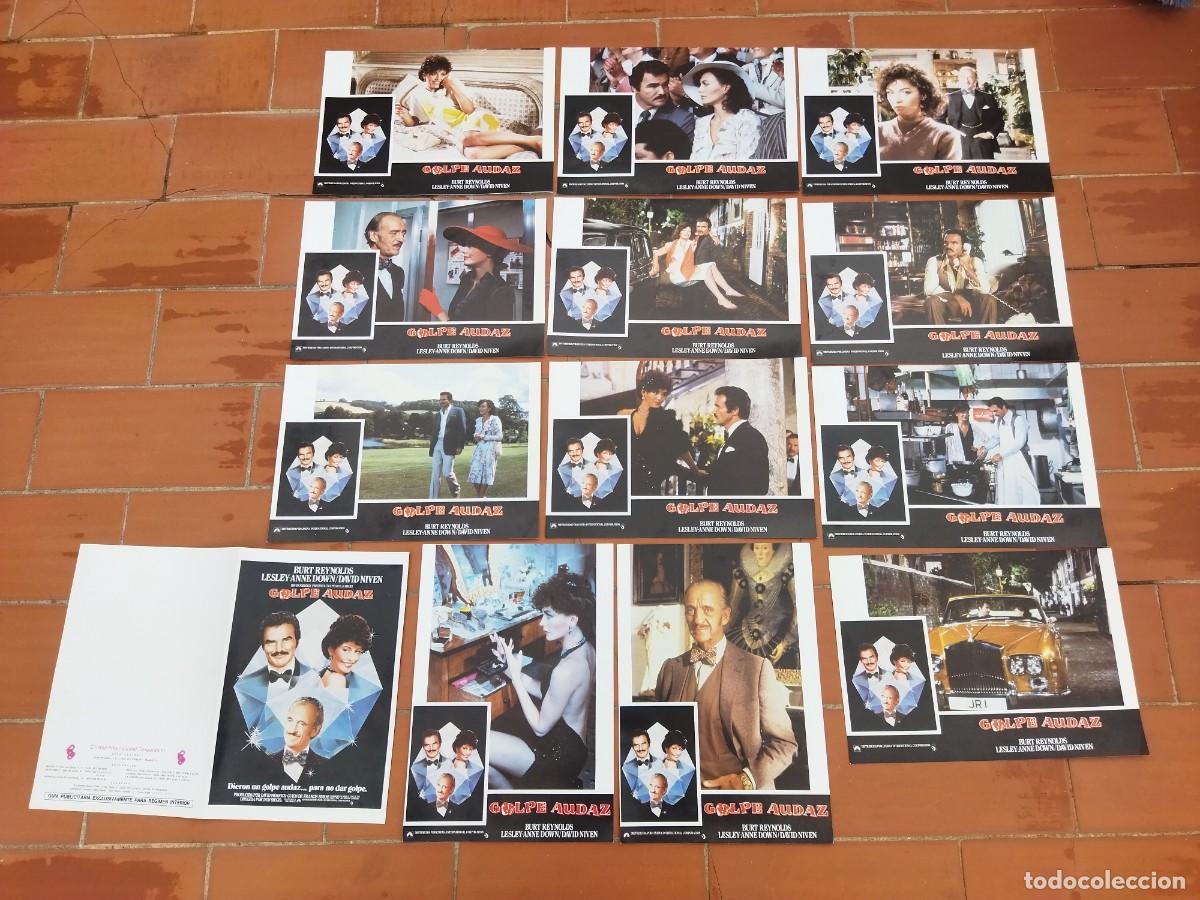 Kino: fotocromos 12 + guia doble set completo GOLPEZ AUDAZ burt reynolds don siegel david niven