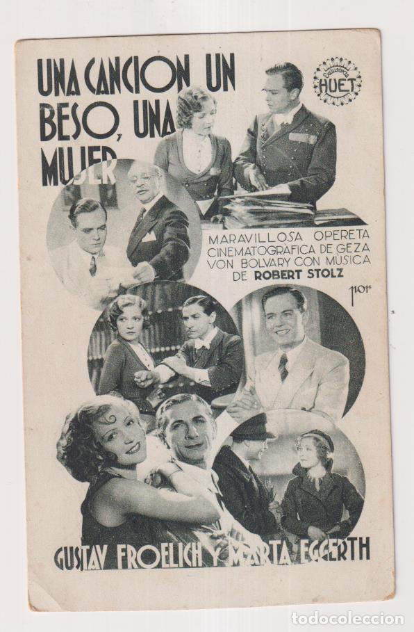 Cin&eacute;ma: Una canci&oacute;n, un beso, una mujer. Sencillo de Huet. Cine Fantasio