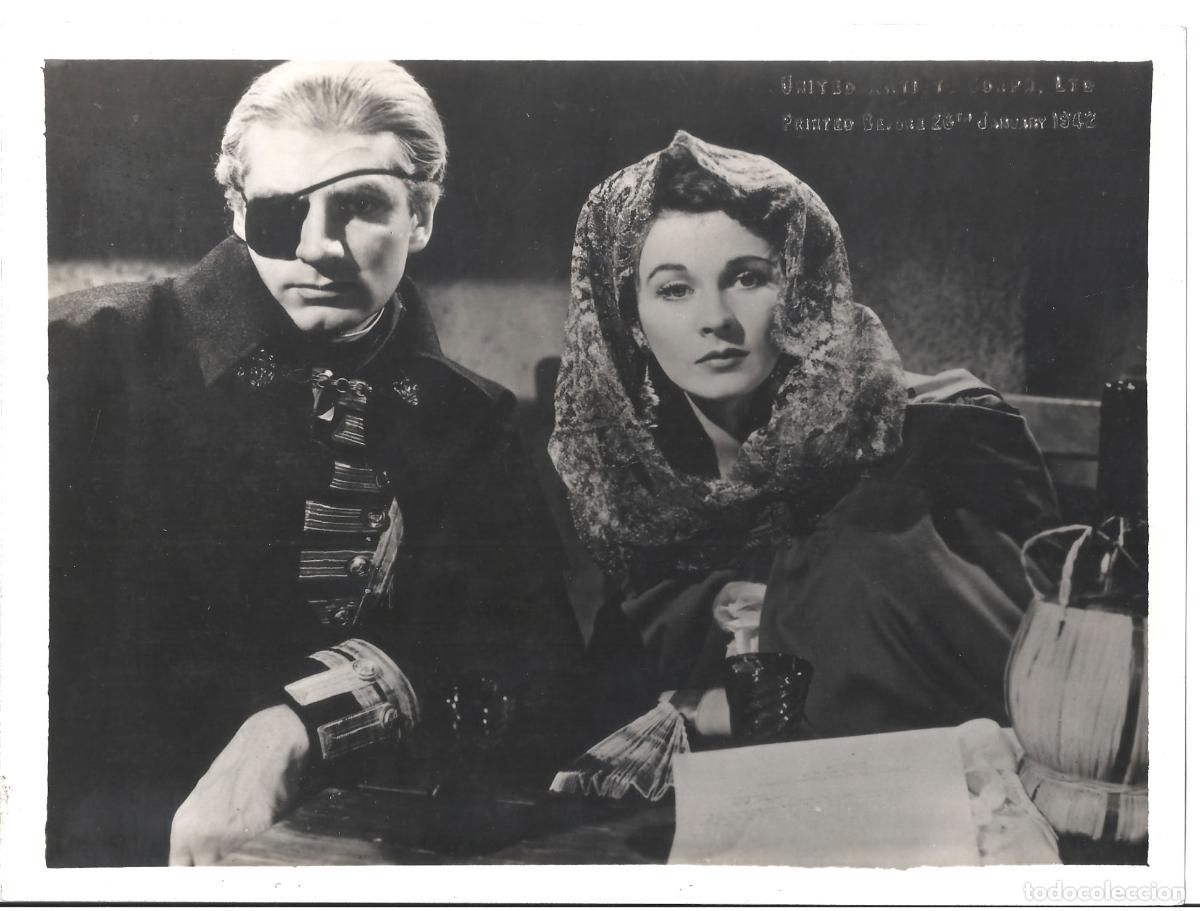 Kino: F35809 VIVIEN LEIGH LAURENCE OLIVIER LADY HAMILTON FOTO B/N ORIGINAL ESPA&Ntilde;OLA