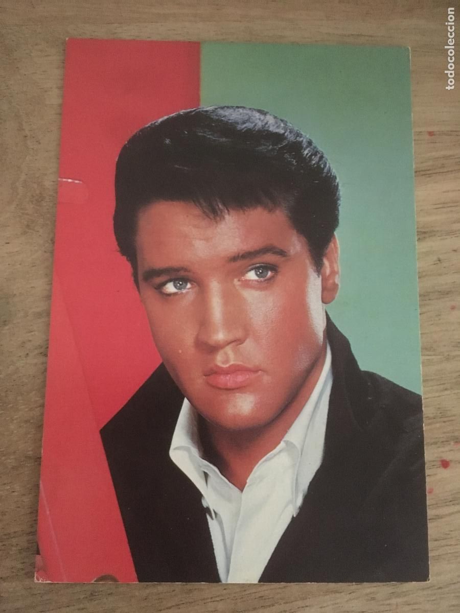 Cin&eacute;ma: elvis presley postal color original antigua oscarcolor