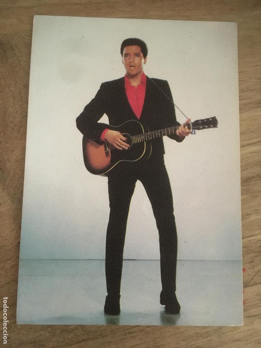 Cin&eacute;ma: elvis presley postal color original antigua oscarcolor