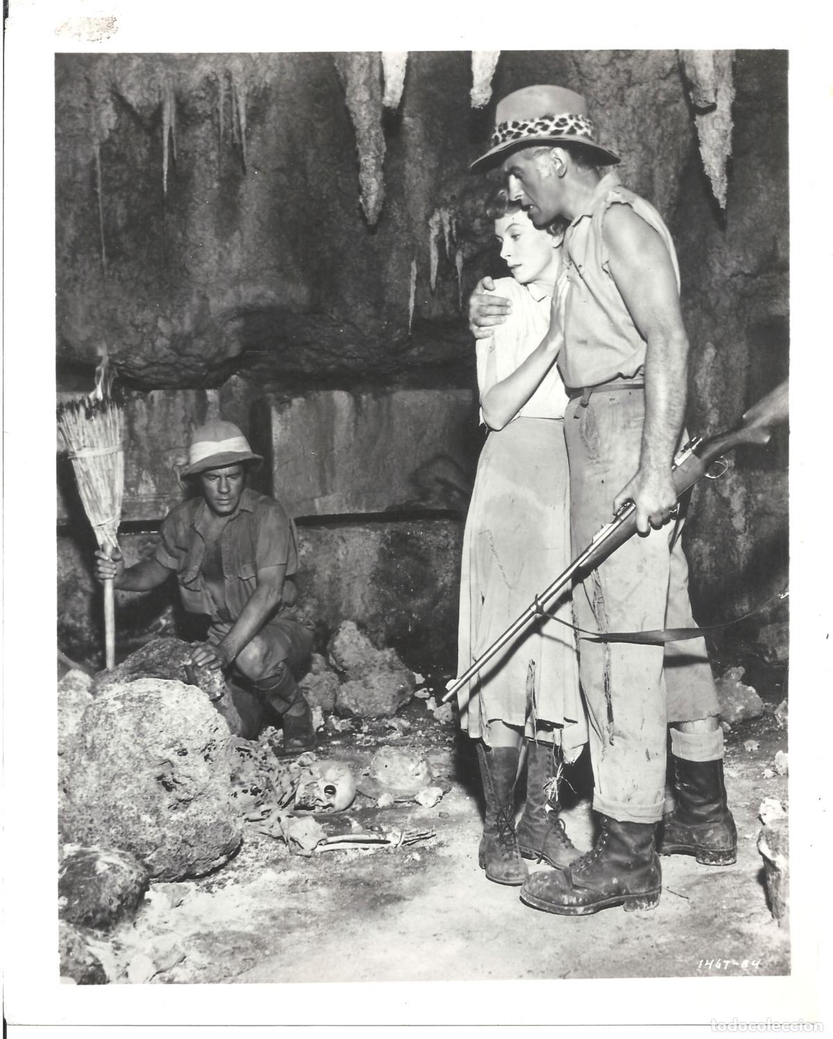 Cine: F35859 STEWART GRANGER DEBORAH KERR LAS MINAS DEL REY SALOMON FOTO B/N ORIGINAL AMERICANA