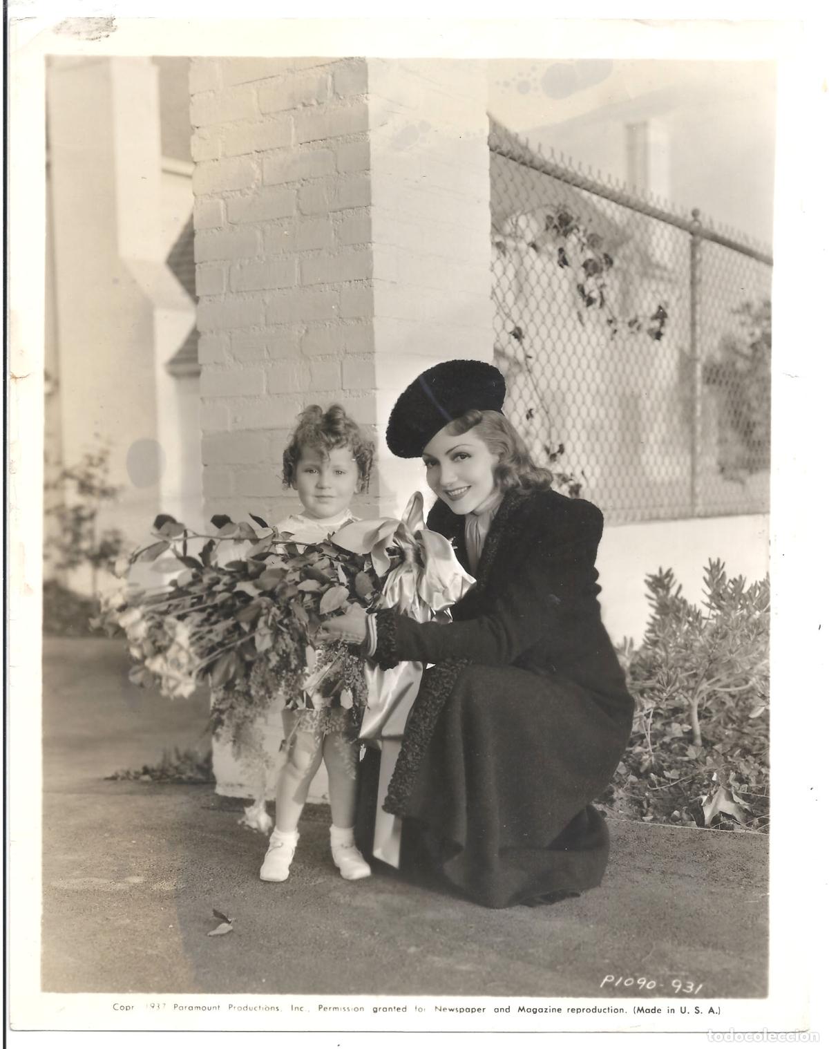 Cine: F35894 CLAUDETTE COLBERT FOTO B/N ORIGINAL AMERICANA