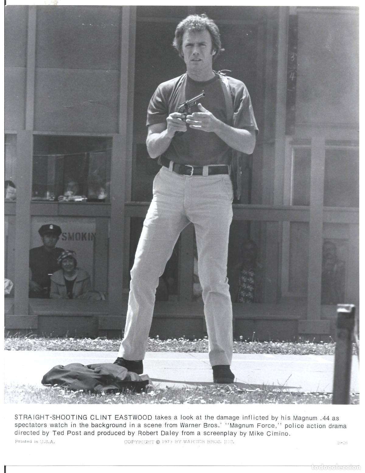 Cinema: F35896 CLINT EASTWOOD HARRY EL FUERTE FOTO B/N ORIGINAL AMERICANA