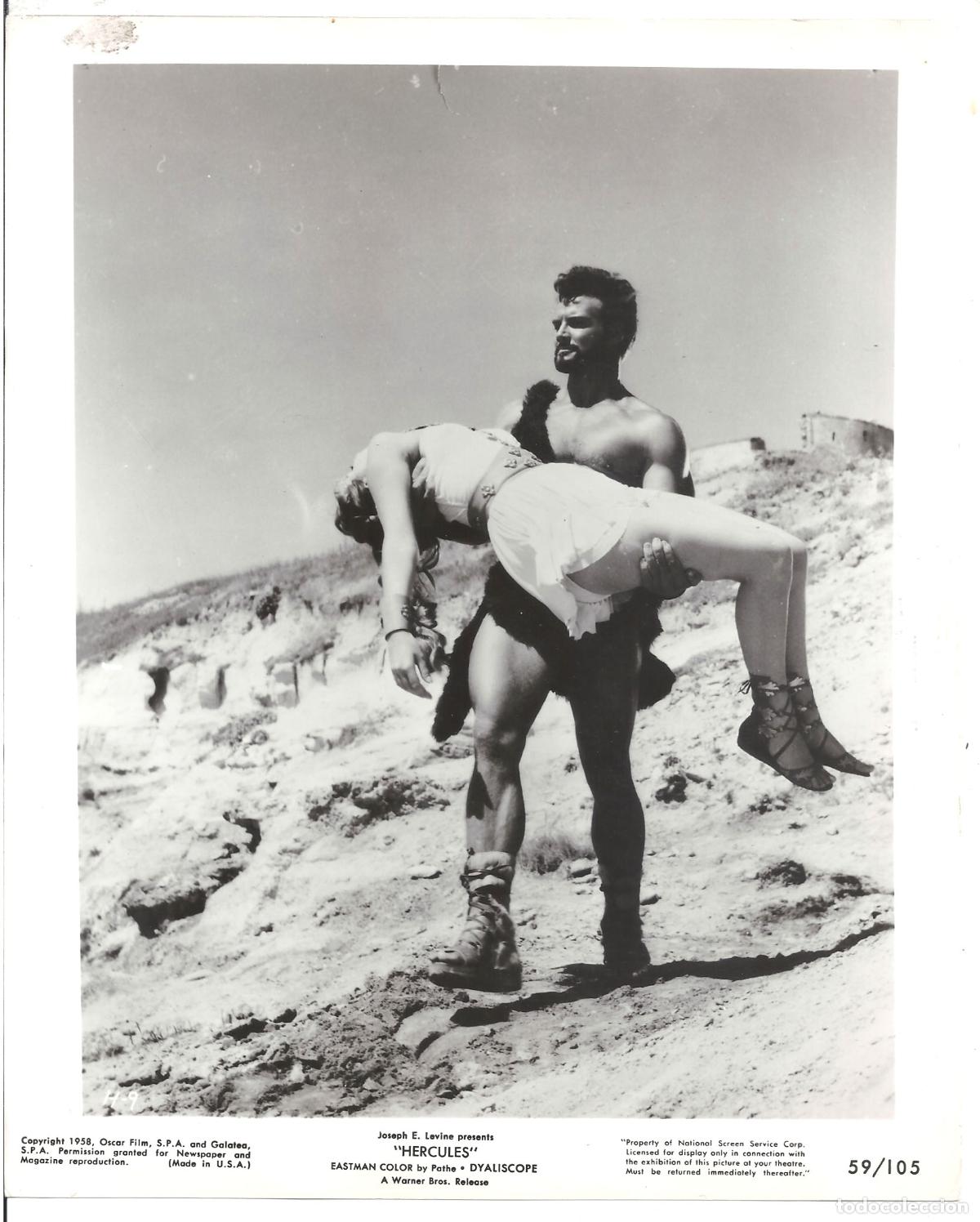 Cine: F35897 STEVE REEVES HERCULES FOTO B/N ORIGINAL AMERICANA