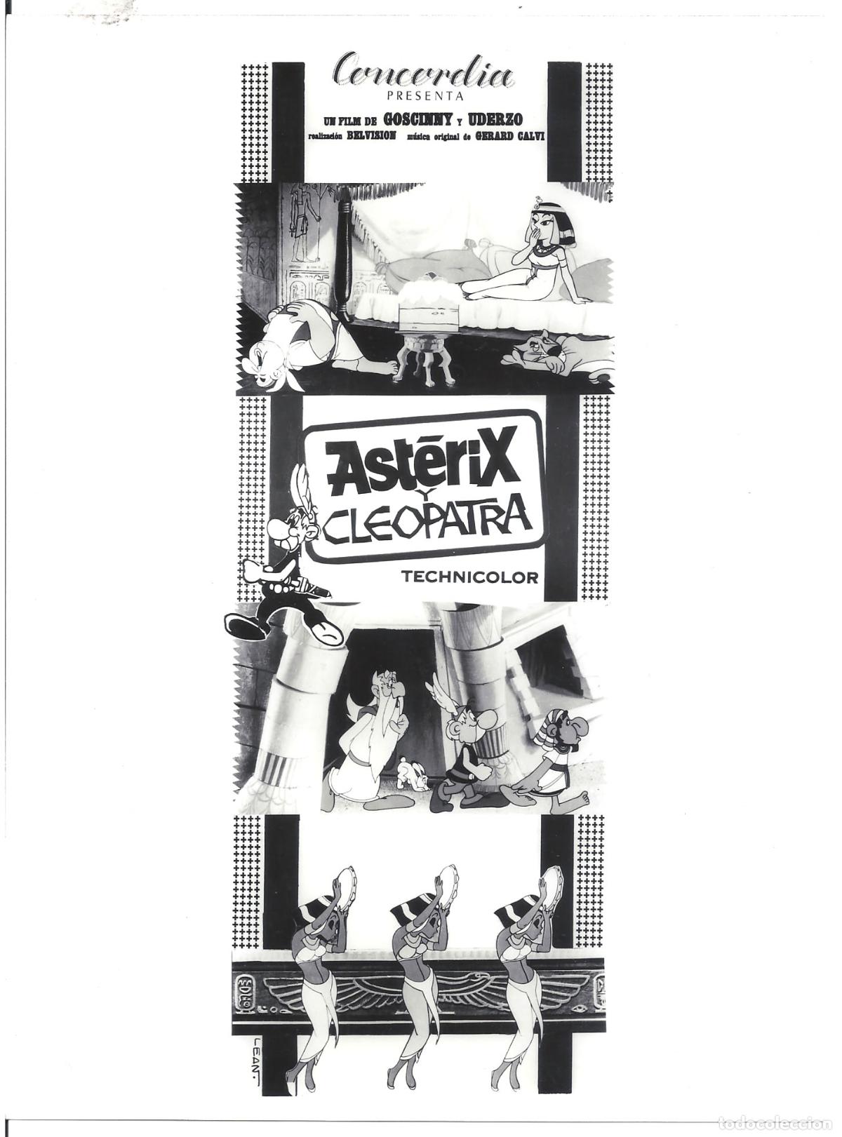 Cine: F35926 ASTERIX Y CLEOPATRA FOTO ORIGINAL B/N ESPA&Ntilde;OLA