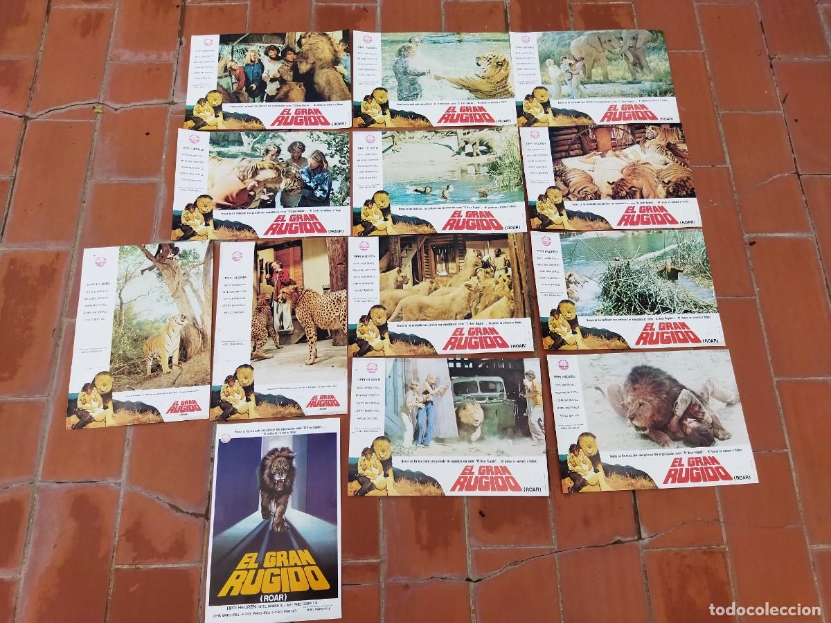Cinema: fotocromos 12 + guia set completo EL GRAN RUGIDO roar noel marshall tippi hedren melanie griffith