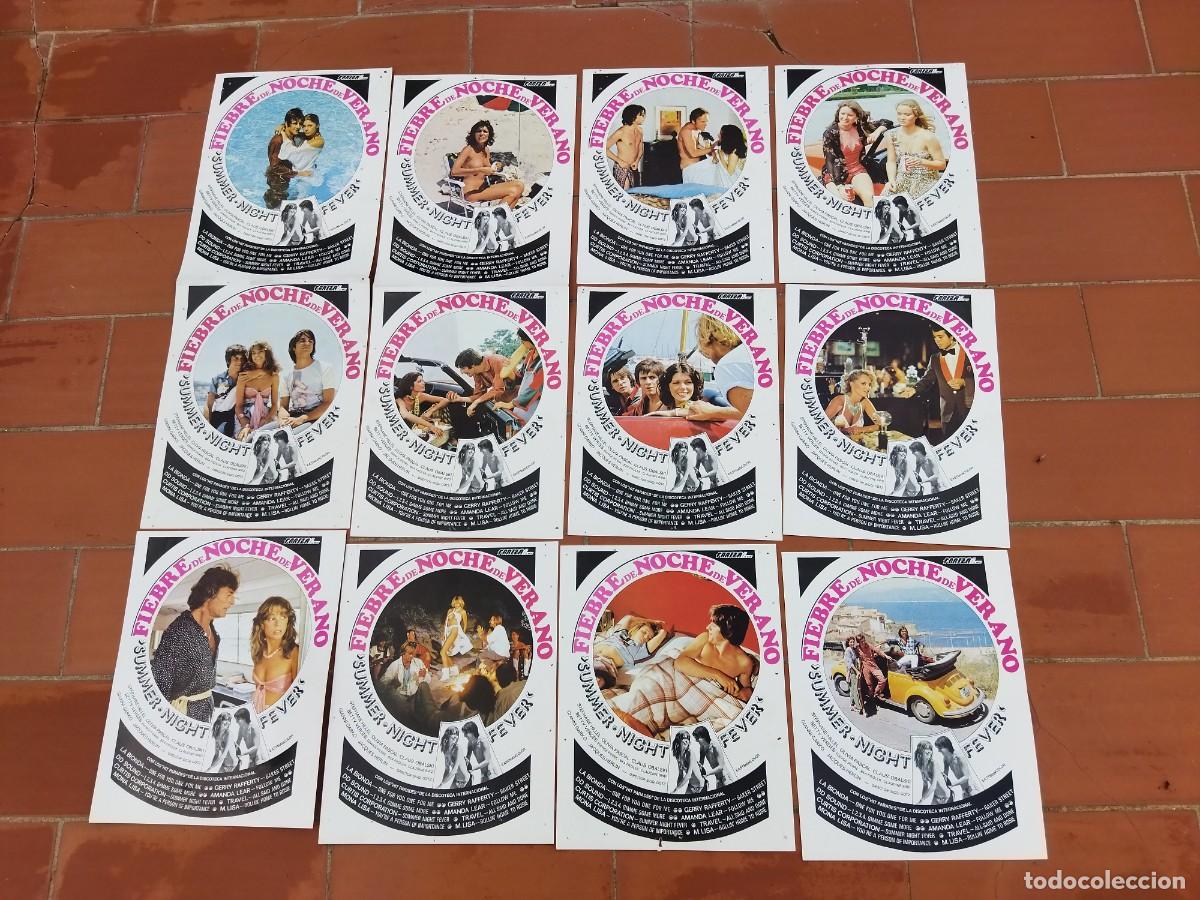 Cinema: fotocromos 12 set completo FIEBRE DE NOCHE DE VERANO summer night fever siggi gotz olivia pascal