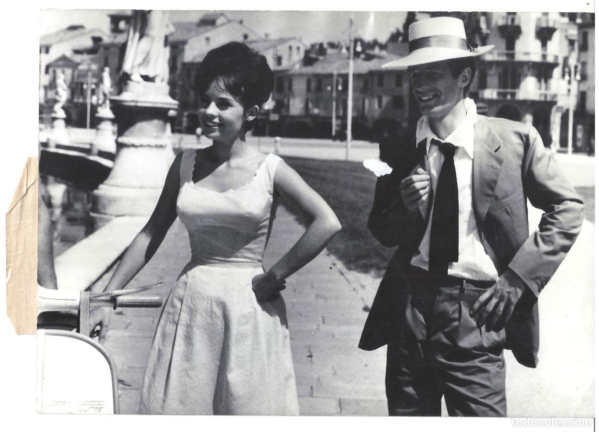 Kino: F35941 JEAN-PAUL BELMONDO PASCALE PETIT FOTO ORIGINAL B/N ALEMANA