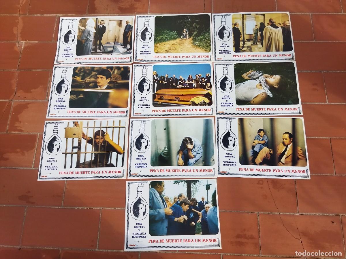 Cinema: fotocromos 10 set completo PENA DE MUERTE PARA UN MENOR