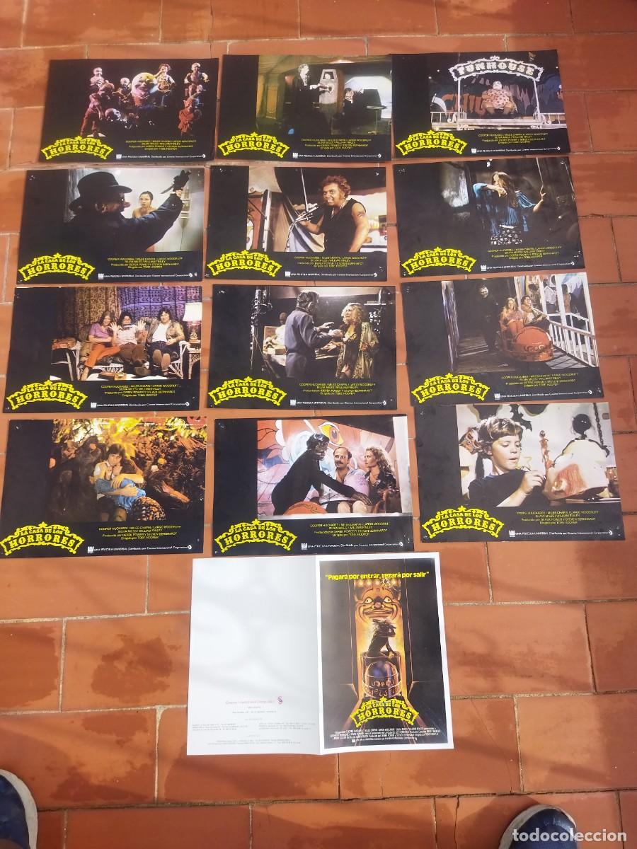 Cinema: fotocromos 12 + guia doble set completo LA CASA DE LOS HORRORES tobe hooper cooper huckabee