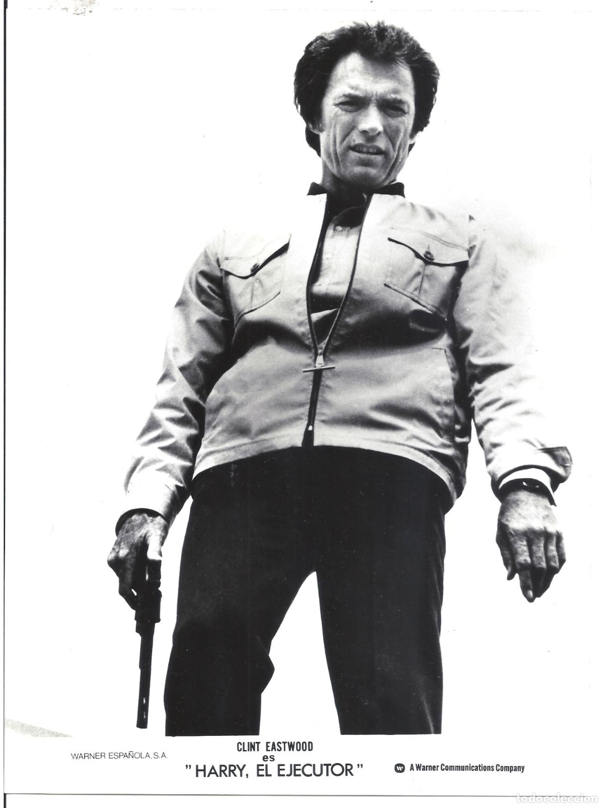 Kino: F35960 CLINT EASTWOOD HARRY EL EJECUTOR FOTO B/N ORIGINAL ESPA&Ntilde;OLA