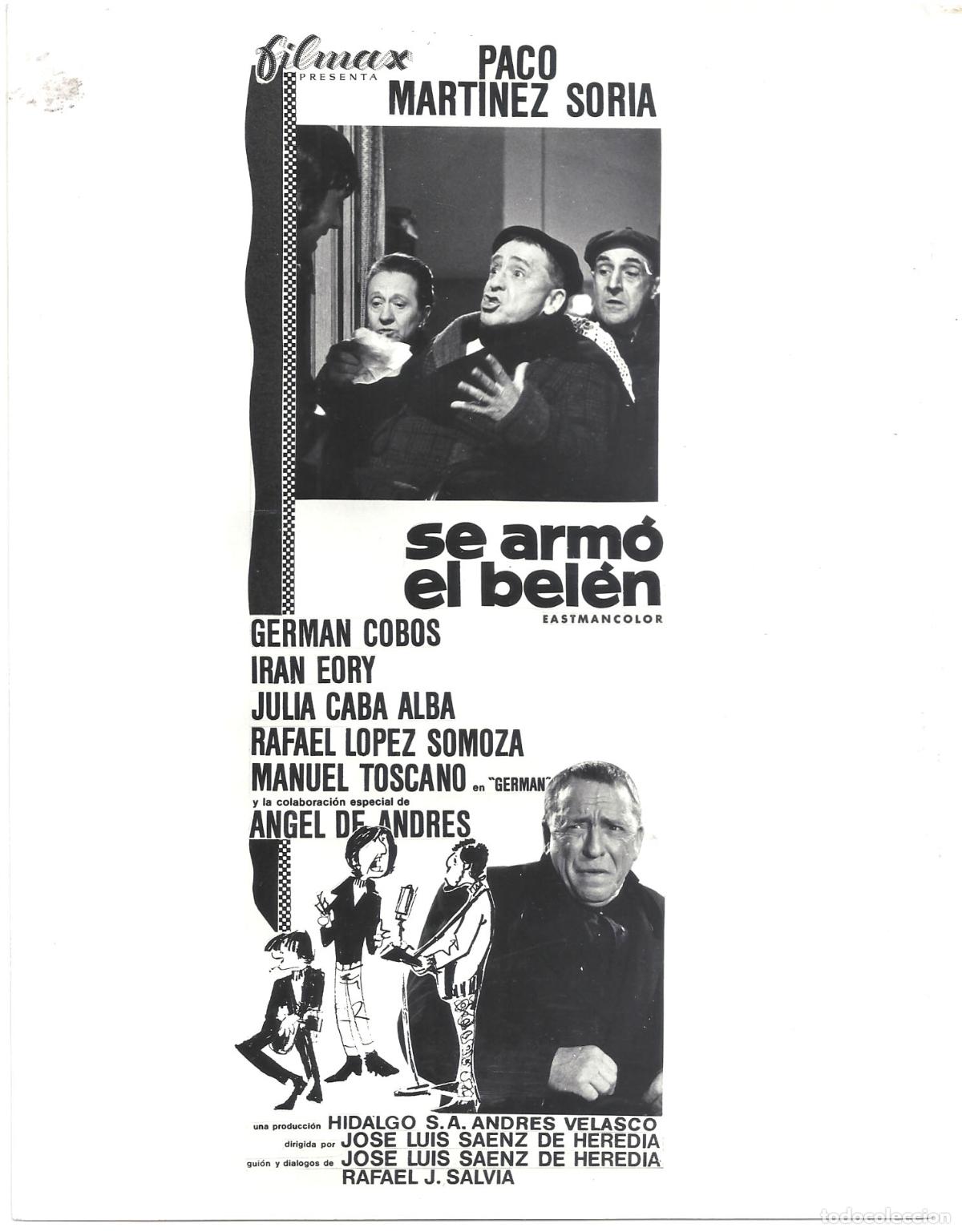 Cinema: F36003 PACO MARTINEZ SORIA SE ARMO EL BELEN FOTO B/N ORIGINAL ESPA&Ntilde;OLA