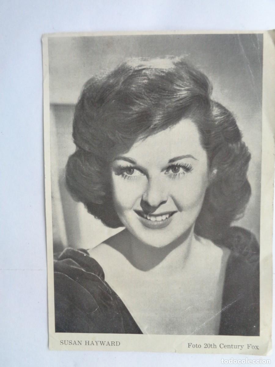Cin&eacute;ma: LAMINA DE LA ACTRIZ SUSAN HAYWARD , A&Ntilde;OS 50. OBSEQUIO DE LA REVISTA &acute; FLORITA &uml;.