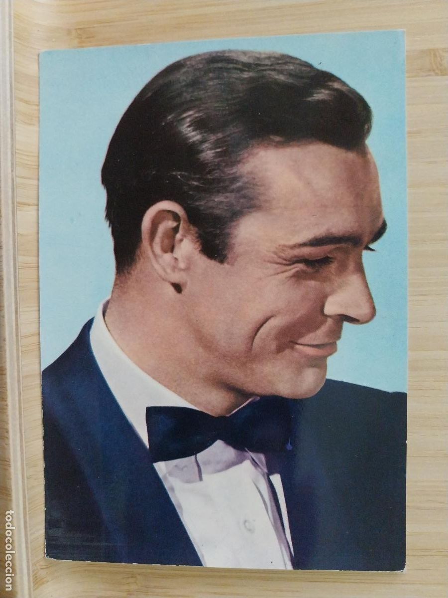 Cin&eacute;ma: SEAN CONNERY POSTAL OSCARCOLOR 356 ESCRITA ORIGINAL
