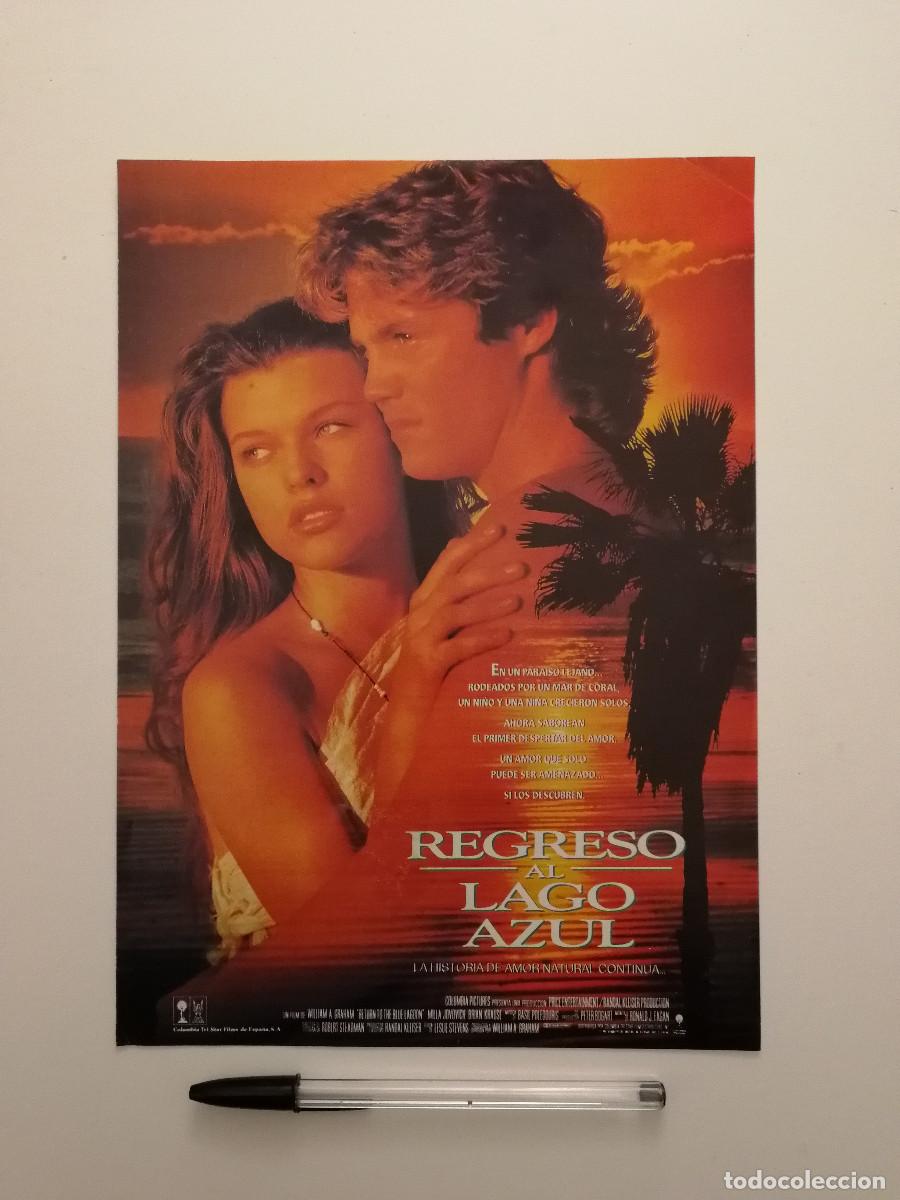 Cin&eacute;ma: ANUNCIO ACARTONADO -A4- REGRESO AL LAGO AZUL - Milla JOVOVICH