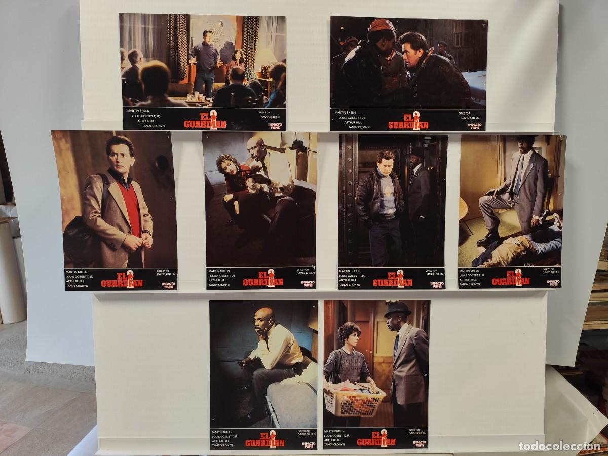 Cine: EL GUARDIAN. MARTIN SHEEN, LOUIS GOSSETT, ARTHUR HILL, TANDY CRONYN. 8 FOTOCROMOS