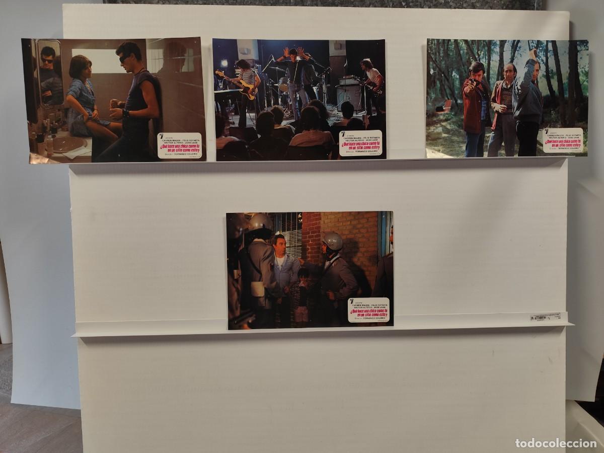 Cine: QUE HACE UNA CHICA COMO TU EN UN SITIO COMO ESTE. MAURA , COLOMO. 4 FOTOCROMOS