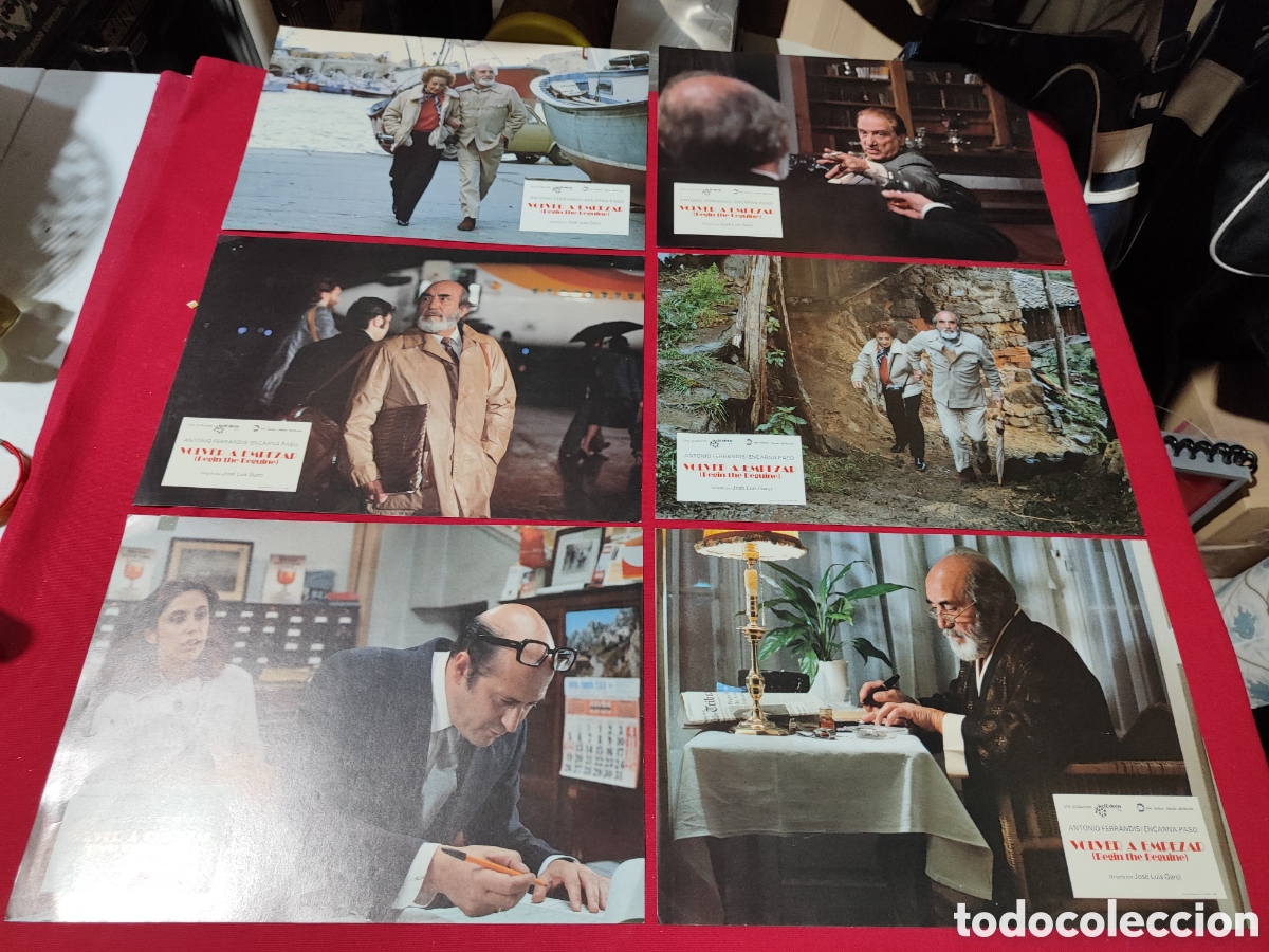 Cine: Lote 6 foto cromos VOLVER A EMPEZAR ANTONIO FERRANDIS