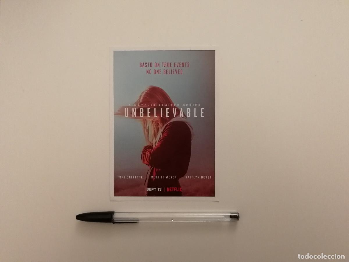 Cine: FICHA COLECCIONABLE -10*15- Creedme, Unbelievable - SERIE TV